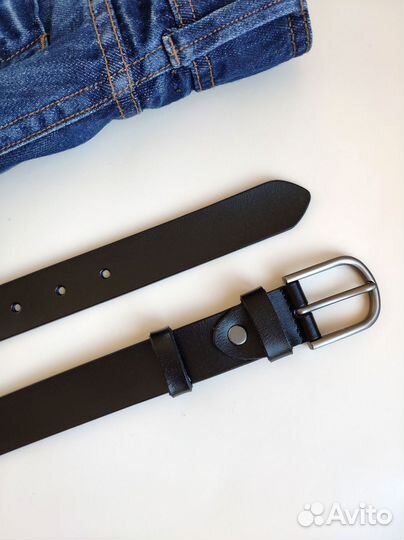 Ремень женский черный