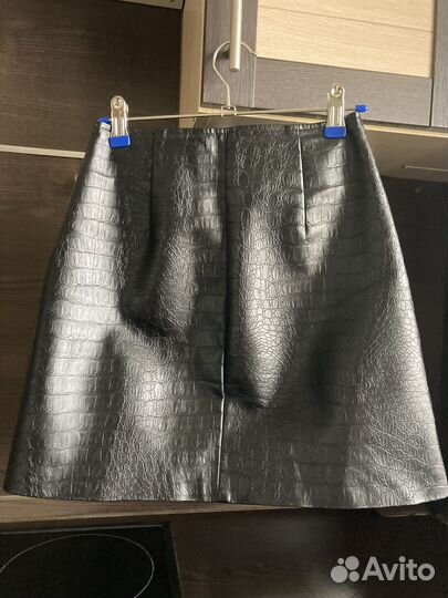 Юбка кожаная
