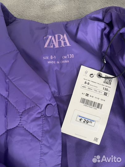 Куртка, жилет, пальто, рубашка zara для девочки