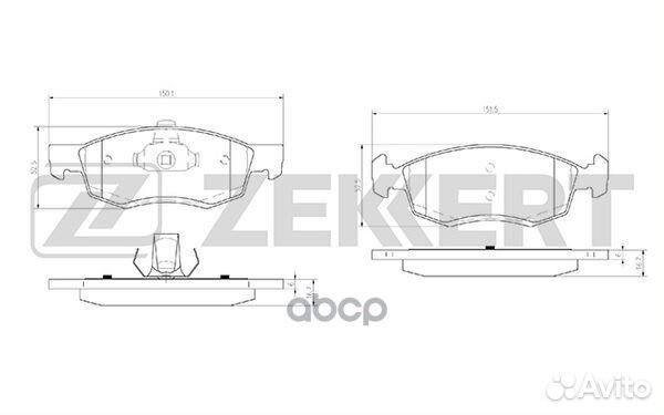 Колодки торм. диск. передн. Renault Logan 07