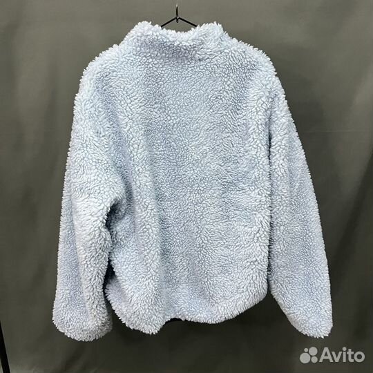 Ветровка Stussy Sherpa стусси барашек голубая