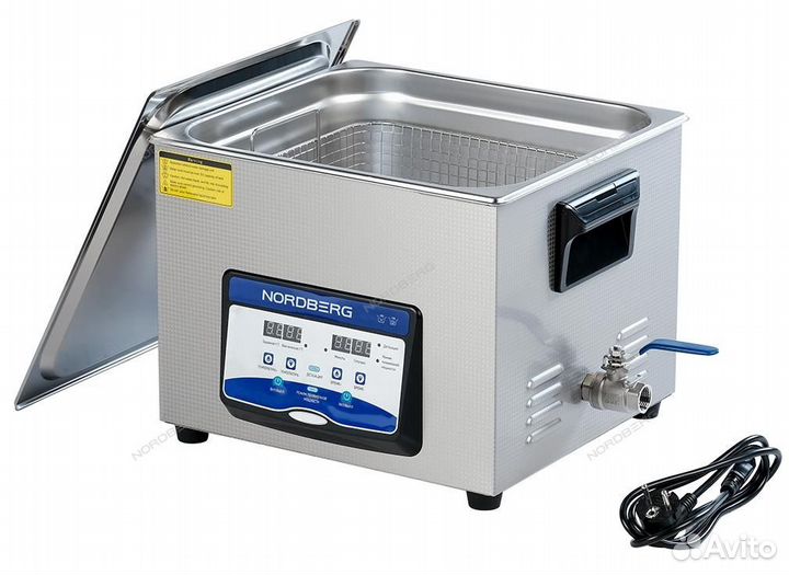 Ультразвуковая мойка с подогревом, 15 л nordberg