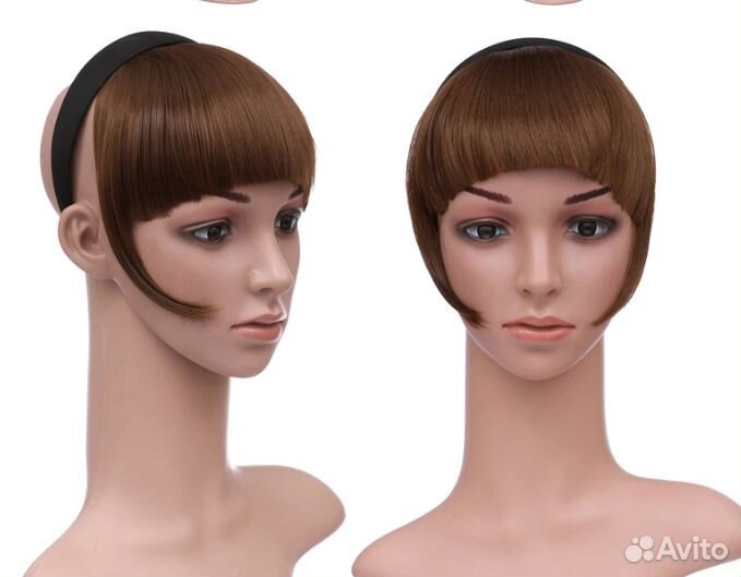 Накладная челка с ободком (новая)