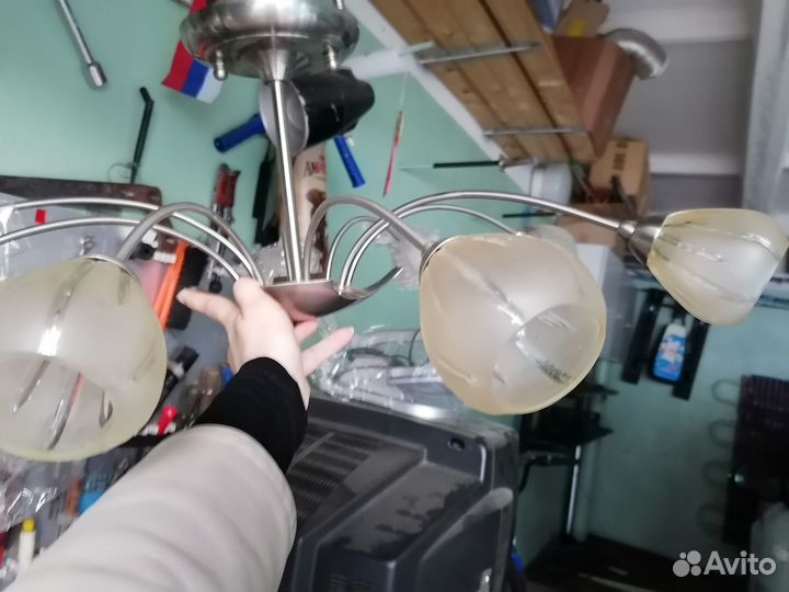 Люстра потолочная бу