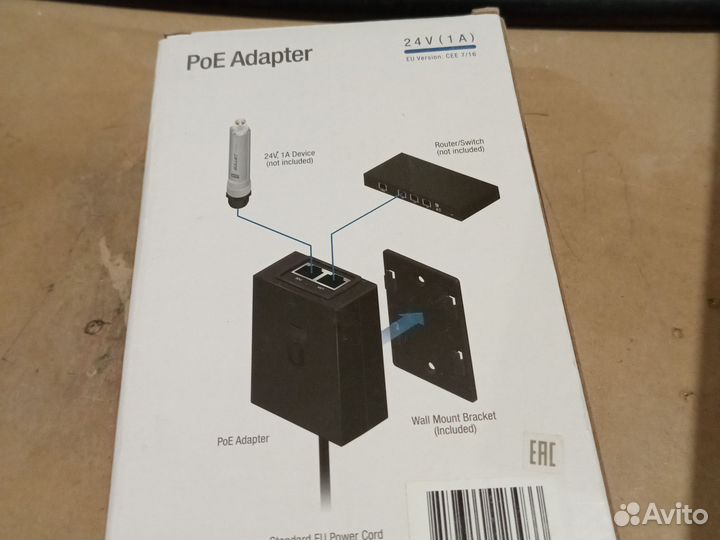 Poe adapter ubnt 24v (1A)