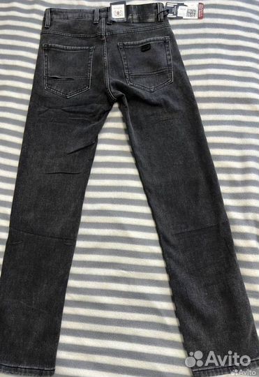 Джинсы мужские черные утепленные