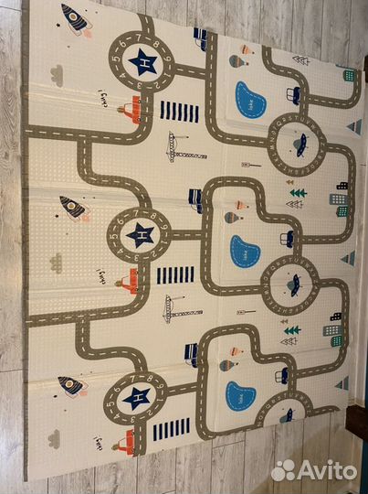 Детский поролоновый коврик развивающий новый