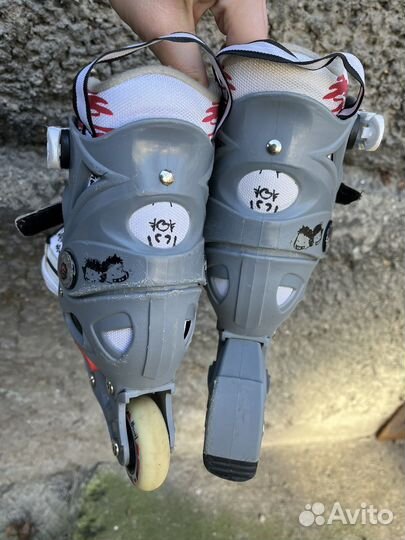 Роликовые коньки детские раздвижные 33 36