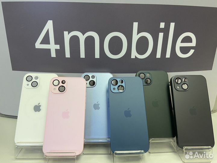 Чехлы на iPhone 12/13/14 со стеклом камеры