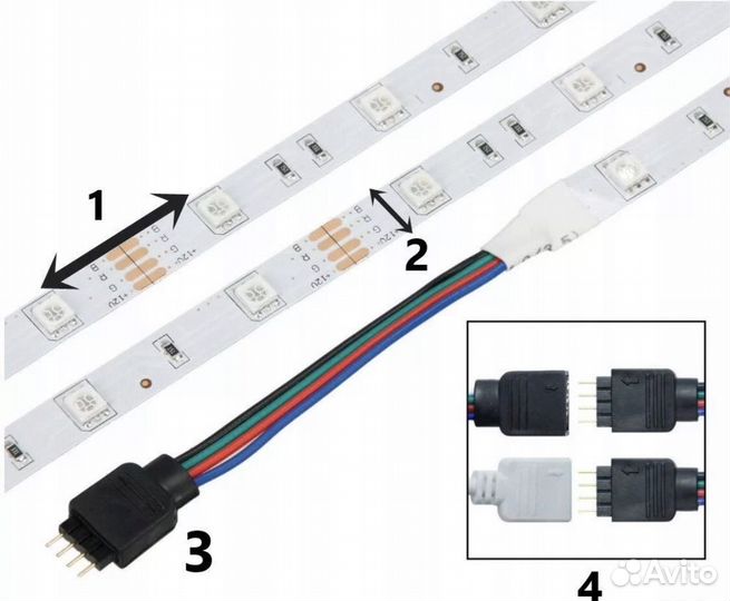 Умная светодиодная лента wifi -5m-300led