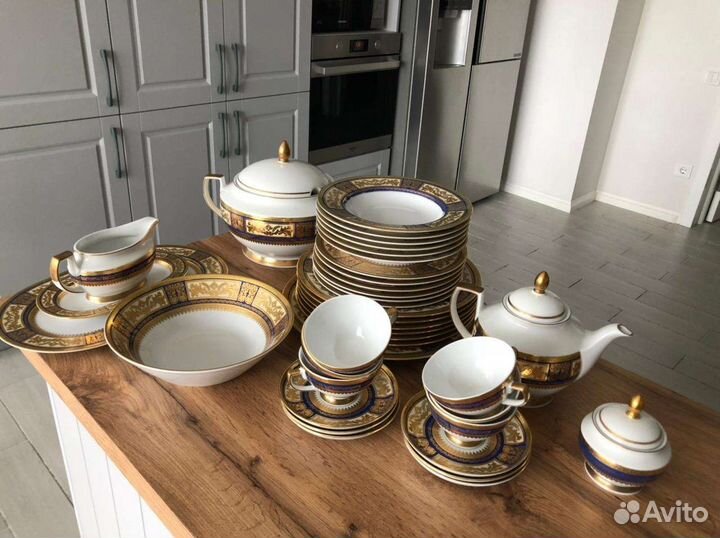 Столовый и чайный сервиз(6персон) Falkenporzellan