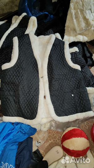 Жилетка безрукавка овчина