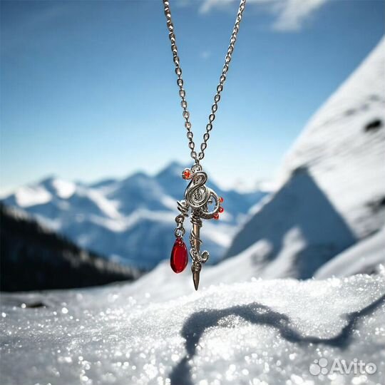 Кулон ручной работы в технике wire wrap