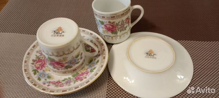 Фарфор кофейные пары Китай/СССР