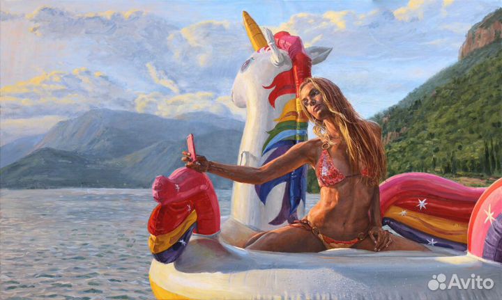 Панно на алюминии 100х150 Художник michele DEL cam