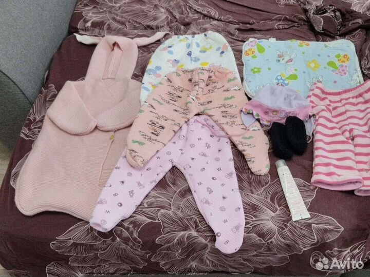Пакеты детских вещей от 0 до 7 мес
