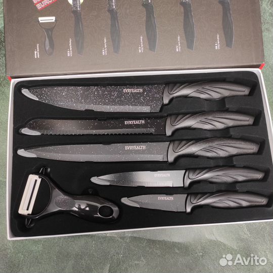 Новый набор кухонных ножей овощечистка