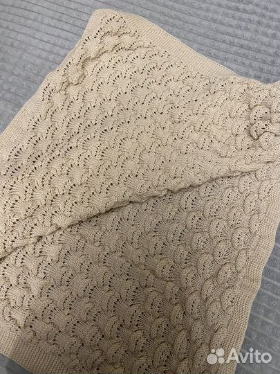 Плед детский вязаный ручная работа