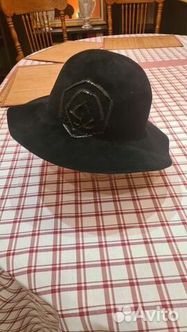 Шляпа женская черная