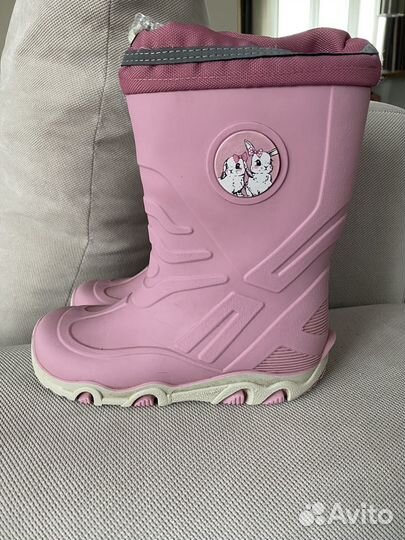 Резиновые сапоги с утеплителем hm 30-31