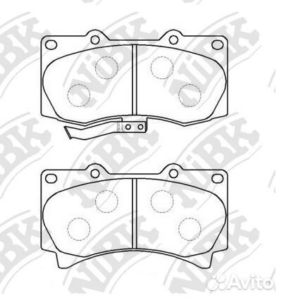 Колод. торм. диск. NiBK PN0498 PN0498 NiBK