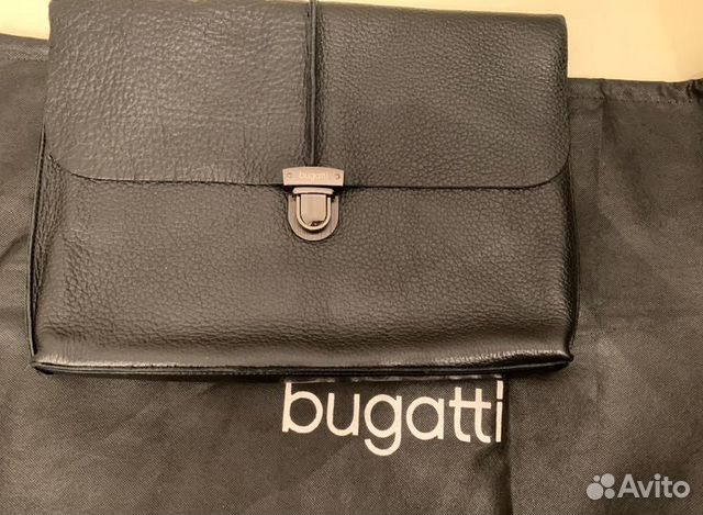 Новая кожаная папка Bugatti