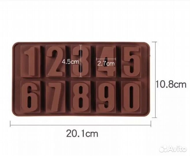Силиконовые формы для шоколада, мыла, гипса