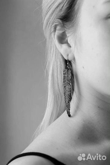 Украшения ручной работы из меди: серёжки, подвески