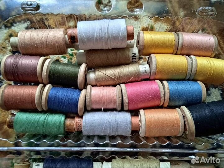 Нитки швейные СССР, хлопок, шёлк