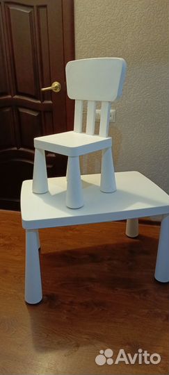 Детский стол и стул IKEA маммут