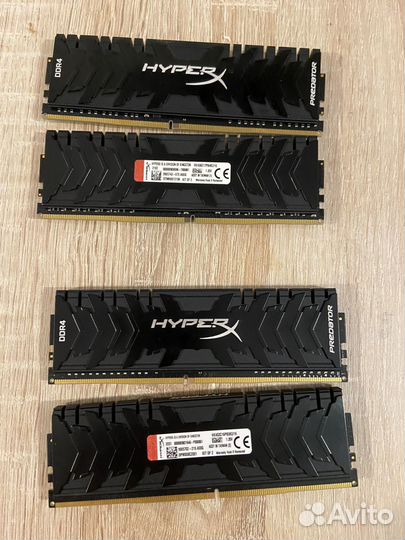 Оперативная память ddr4 hyperx predator 32x4