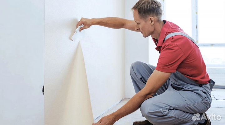 Поклейка обоев