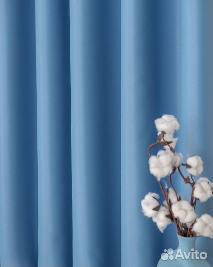 Блэкаут шторы Марсель Лазурный