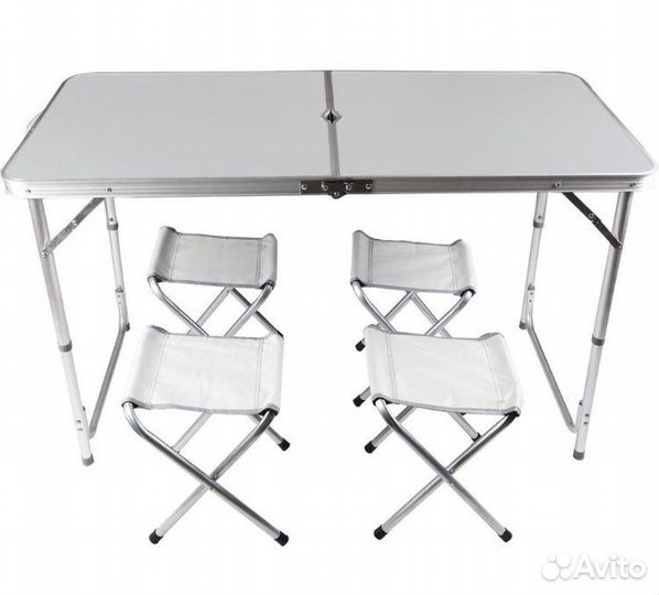 Стол складной туристический с 4 стульями