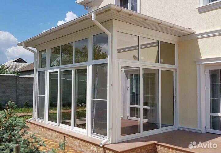 Остекление пластиковое дома коттеджа