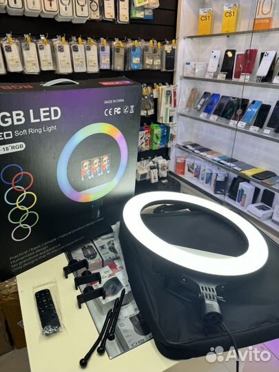 Кольцевая лампа 45 см RL-18