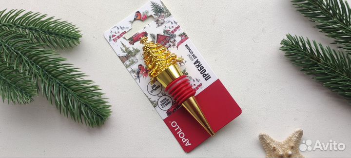 Пробка для бутылок новогодняя