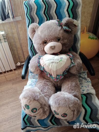 Большой плюшевый мишка 80см