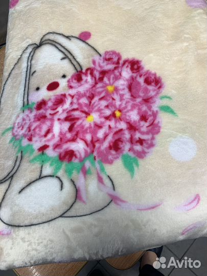 Плед детский плюшевый