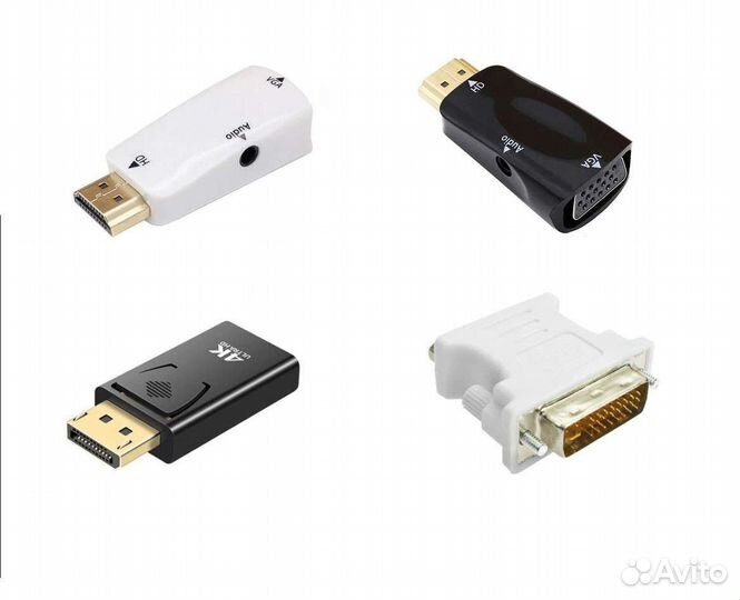 Переходники и шнуры для монитора, hdmi, DVI, dis-t