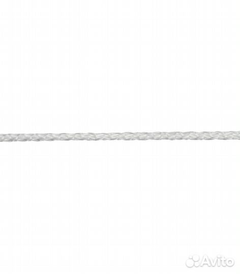 Шнур вязаный полипропиленовый 8 прядей белый d1,5