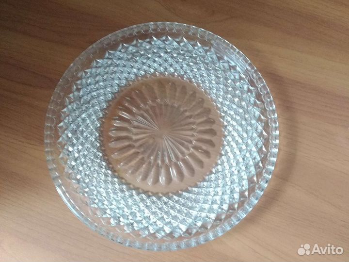 Блюдо хрустальное СССР