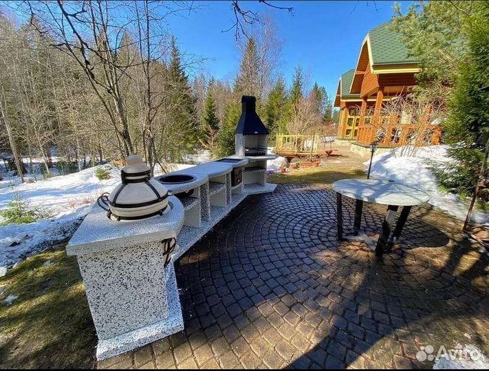 Модульная печь барбекю, мангал, казан