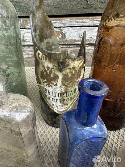 Лот старинных бутылок 19 век