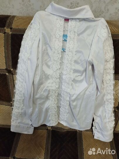 Блузка белая школьная р. 152
