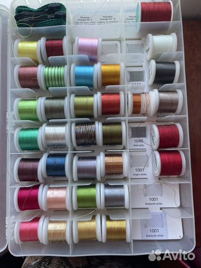 Вышивальные нитки Madeira вискоза 200 м, 1000 м