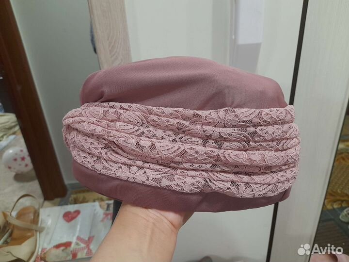 Женская шапка пакетом на осень