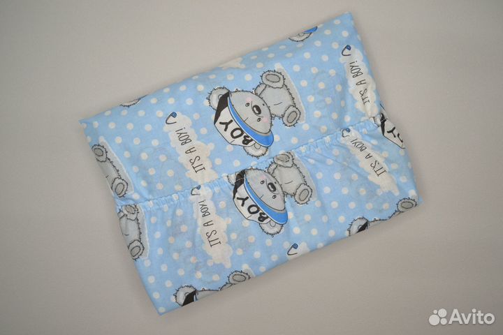 Простынь на резинке, поплин, новая