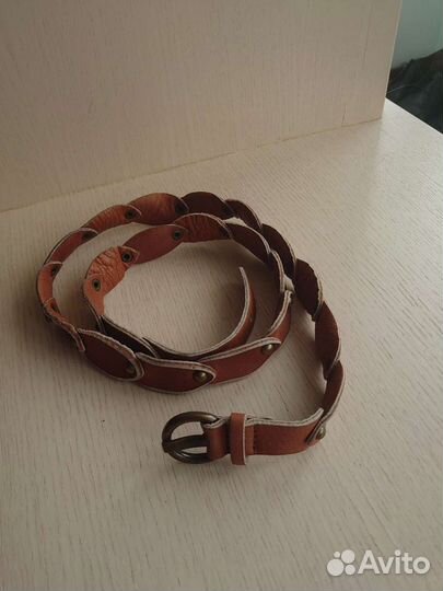 Ремень из натуральной кожи, 95 см