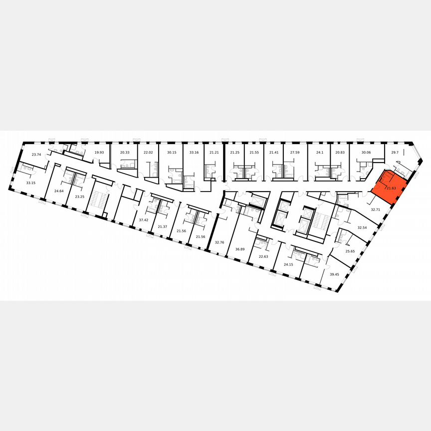 Апартаменты-студия, 21,6 м², 2/15 эт.